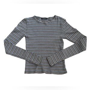 Brandy Melville Long Sleeve Multi Color Striped Tee Top
